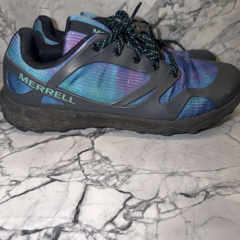 Merrell Altalight Kids Trail Galaxy Shoes Blue Purple Black Lace Hiking 6.5Y